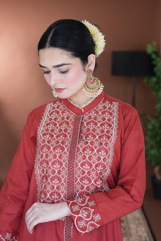 Qamar-2 pc Stitched