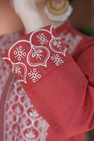 Qamar-2 pc Stitched