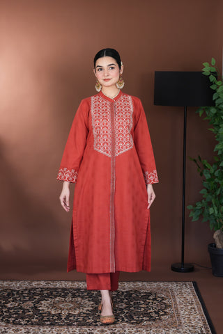 Qamar-2 pc Stitched