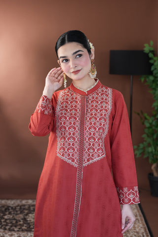 Qamar-2 pc Stitched