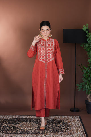 Qamar-2 pc Stitched